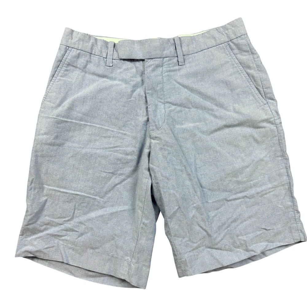 Polo Ralph Lauren Mens Blue Chambray Cotton Shorts Classic Preppy Summer Size 32